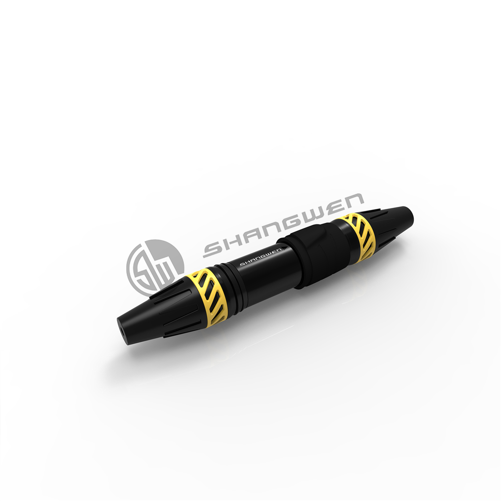 waterproof XLR 3pin  female plug(Black)