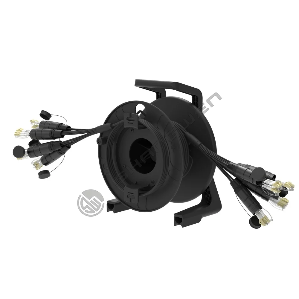 Multimode fiber optic cable car