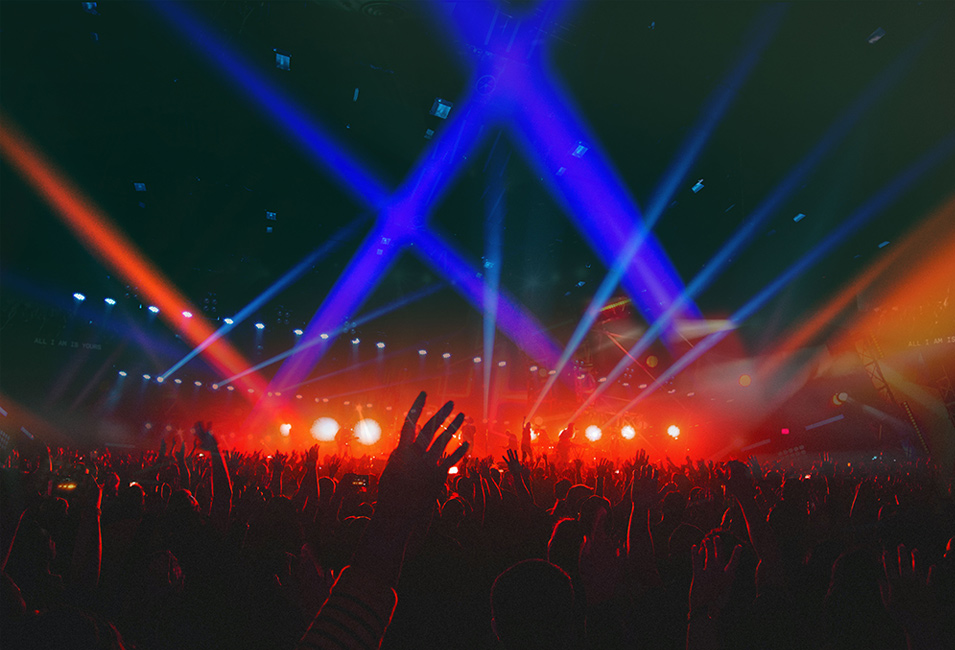 Stage lighting audio