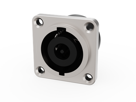 Eight-core audio socket - metal square type
