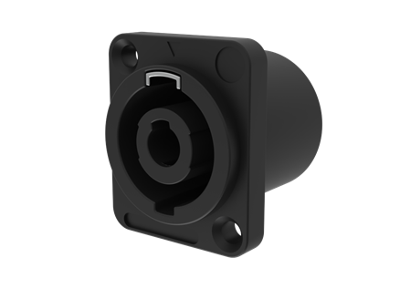 Four-core audio socket - plastic square type