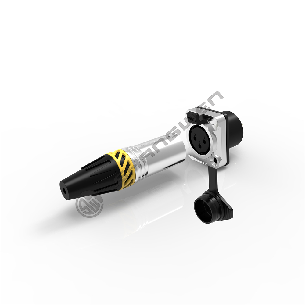 waterproof XLR 3pin  female socket(Silver)