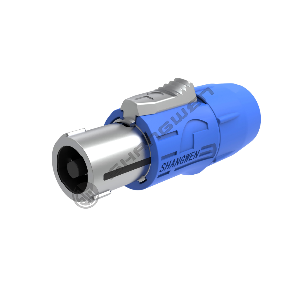 Four-pin audio plug - plastic metal model