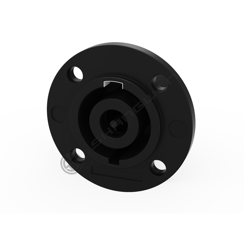 Eight-pin audio socket - plastic round type