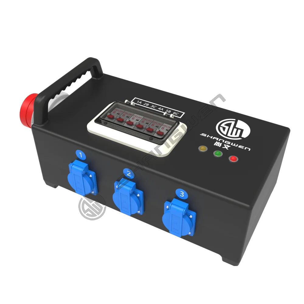 PE Plastic Box -6-Core European-Style Plug-SW1901-Shenzhen Shangwen ...