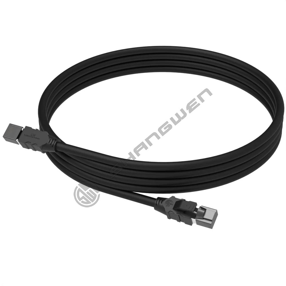 Shielding finished network cables