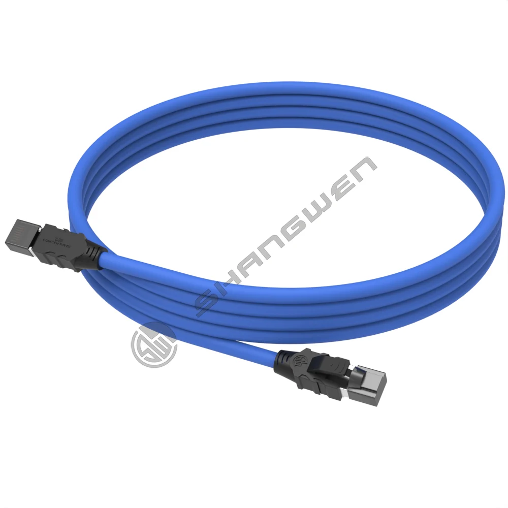 Shielding finished network cables