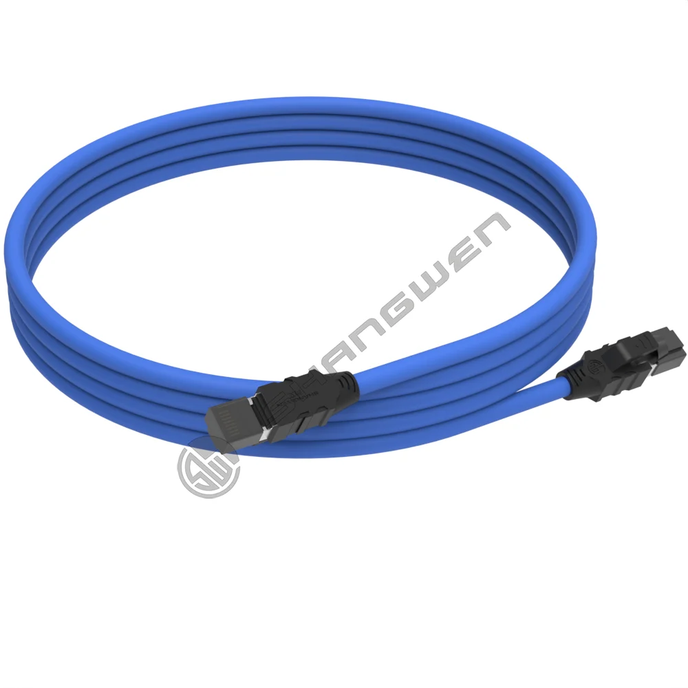 Shielding finished network cables