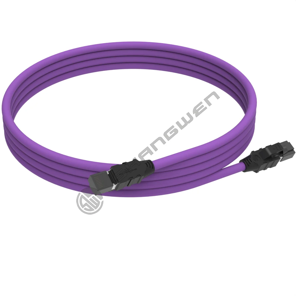 Shielding finished network cables