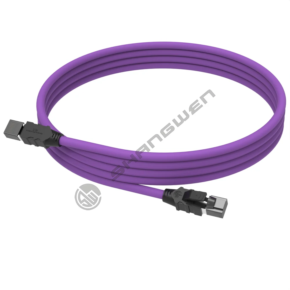 Shielding finished network cables