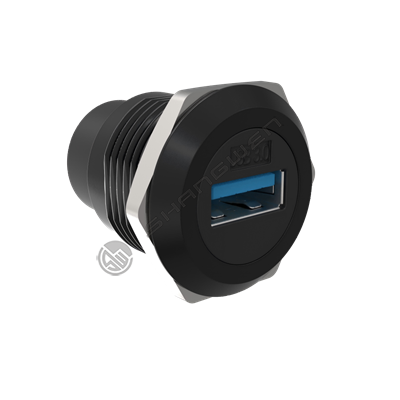 USB3.0数据连接器圆型黑色