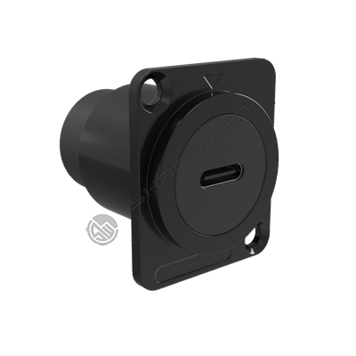 TYPE-C数据连接器方型黑色
