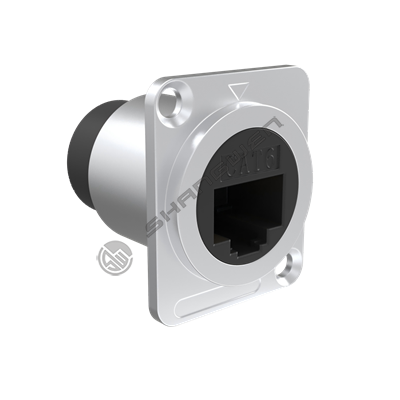 CAT6 Network Data Connector Square Silver
