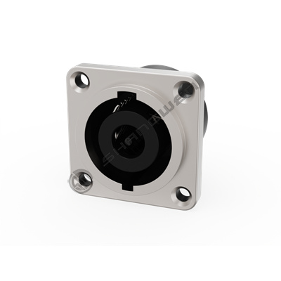 Eight-core audio socket - metal square type