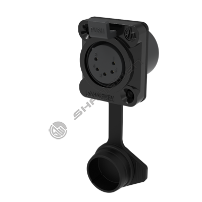 waterproof XLR 5pin female socket(Black)