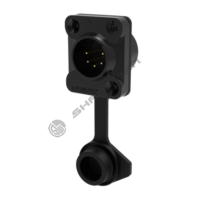 waterproof XLR 5pin male socket(Black)
