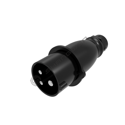 Black IP44 connector male