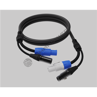 蓝白Power+DMX组合电缆