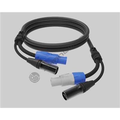 蓝白户内Power+DMX组合电缆