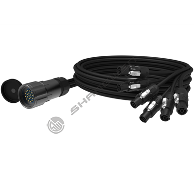 Socapex 19 core female connector is a six-point power plug